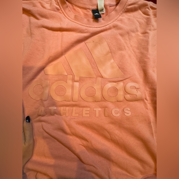 Peach colored Adidas sweatshirt - Picture 3 of 3